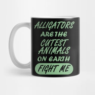 Alligators crocodile lizards funny animal saying Mug